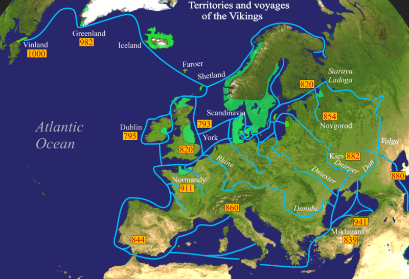 Dấu chân người Viking lan rộng từ vùng Scandinavia đến Iceland, Greenland và cả Bắc Mỹ – minh chứng cho khả năng hàng hải và giao lưu văn hóa vượt thời đại.n lục địa