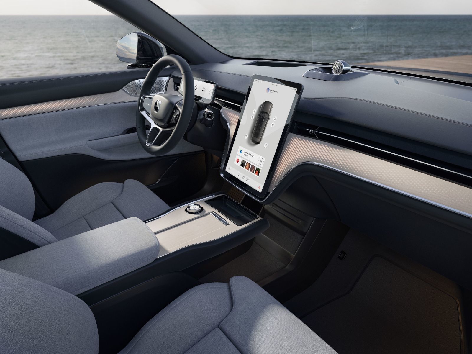 Nội thất tối giản nhưng tinh tế của Volvo – nơi mỗi chi tiết đều hướng đến sự an toàn và thoải mái của con người.