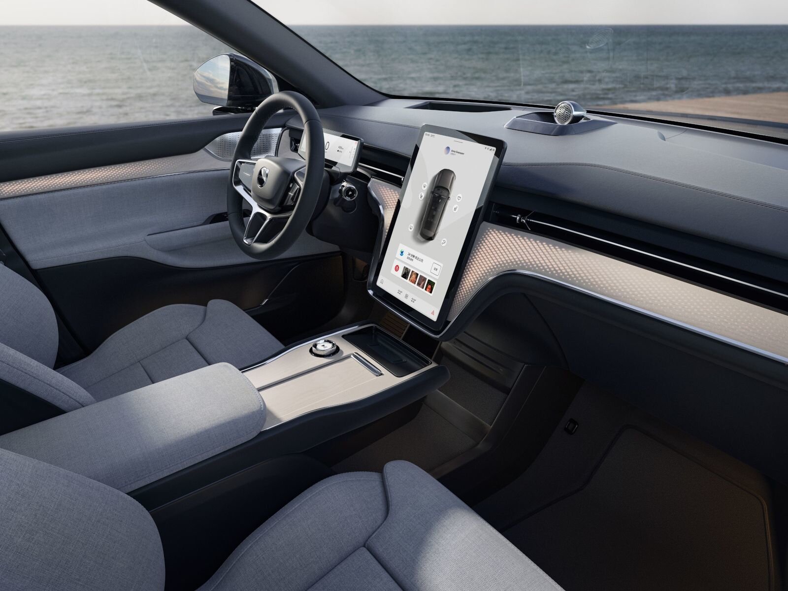 Nội thất tối giản nhưng tinh tế của Volvo – nơi mỗi chi tiết đều hướng đến sự an toàn và thoải mái của con người.